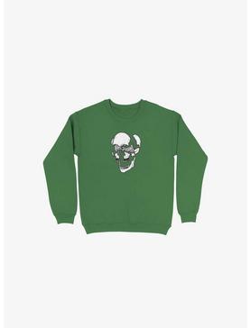 Dynamical Skull Kelly Green Sweatshirt, , hi-res