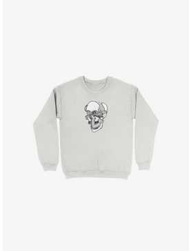 Dynamical Skull White Sweatshirt, , hi-res