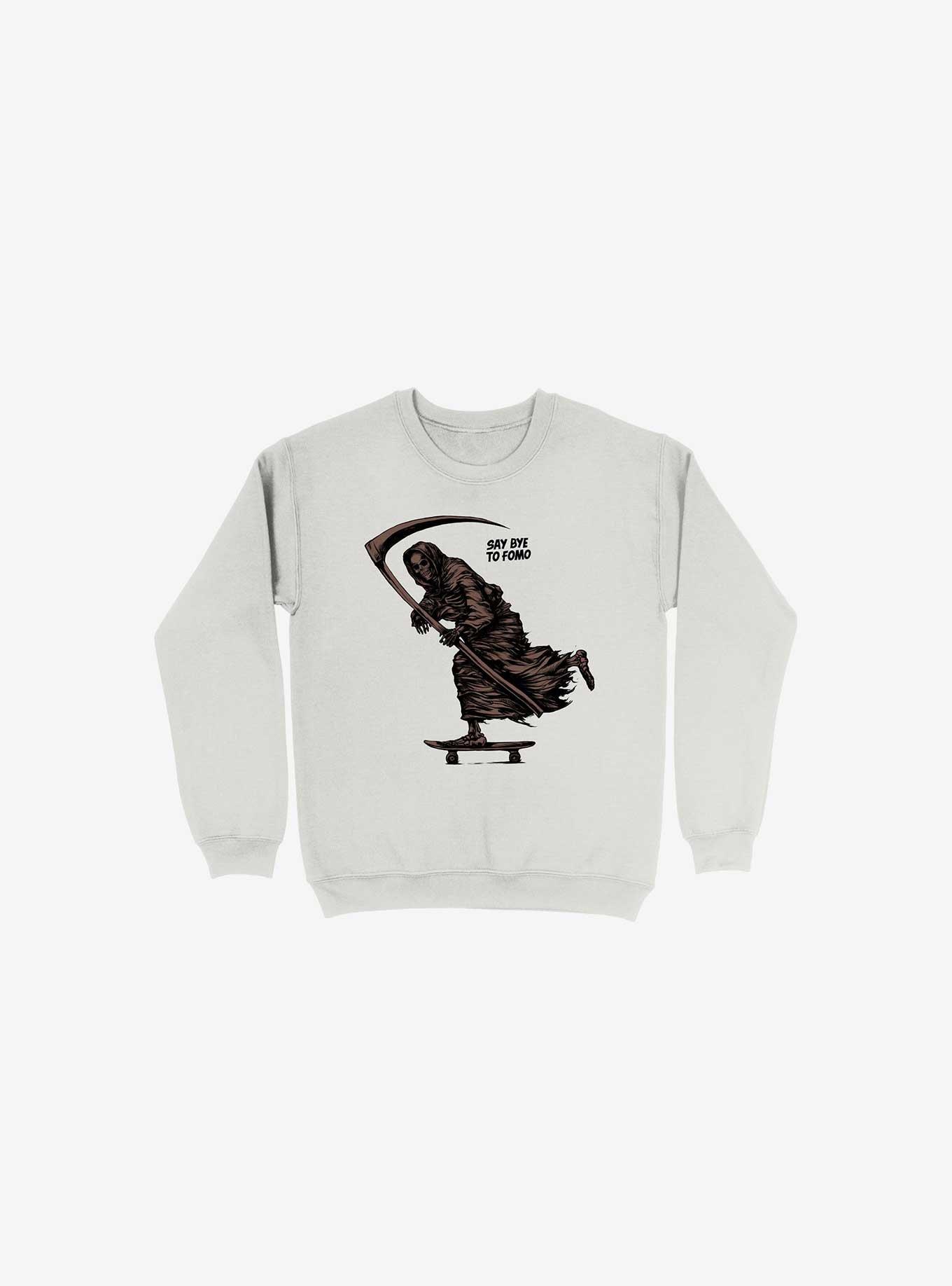 Fomo No More Reaper White Sweatshirt, , hi-res