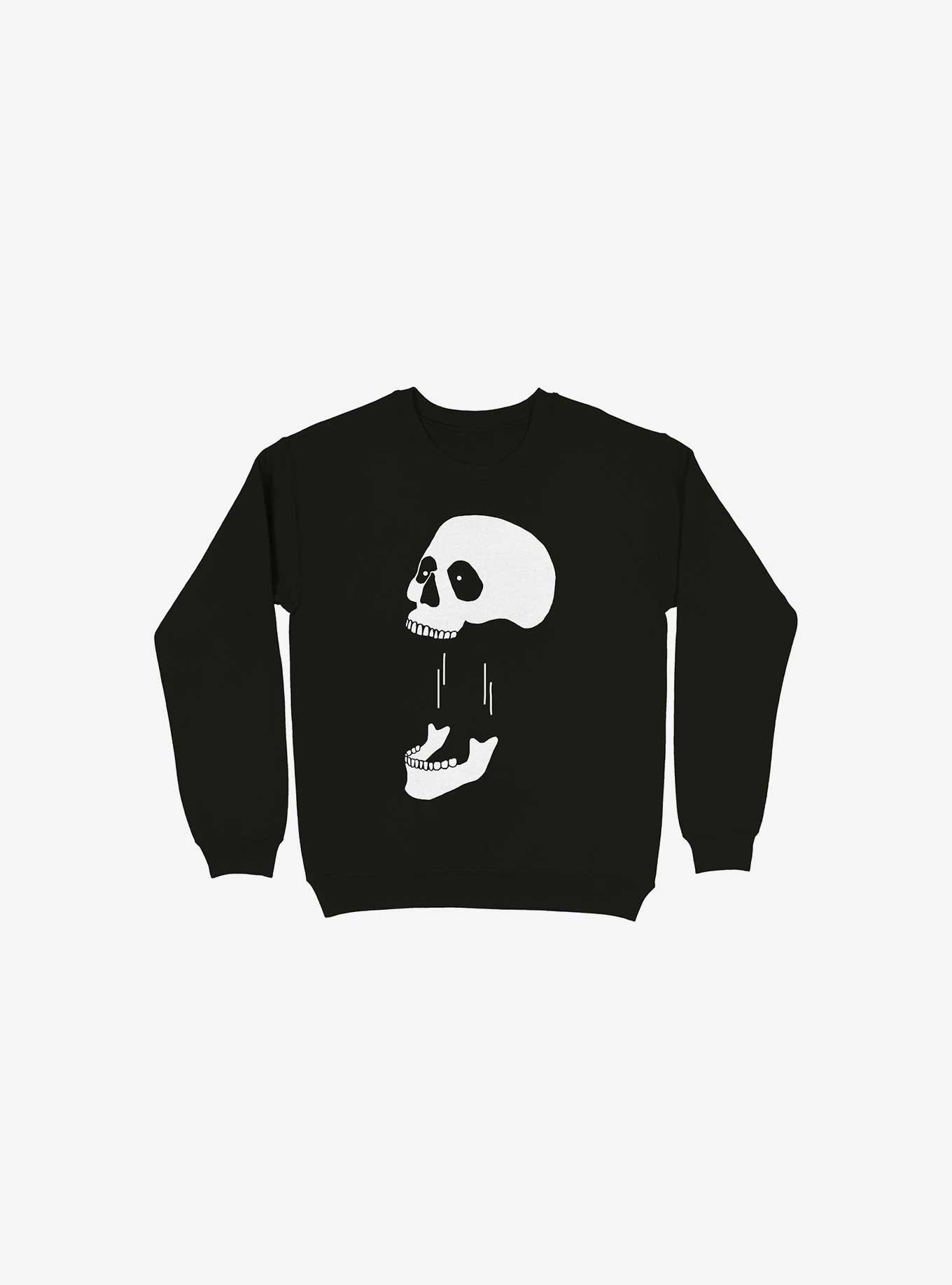 Say What? Skull Black Sweatshirt, , hi-res