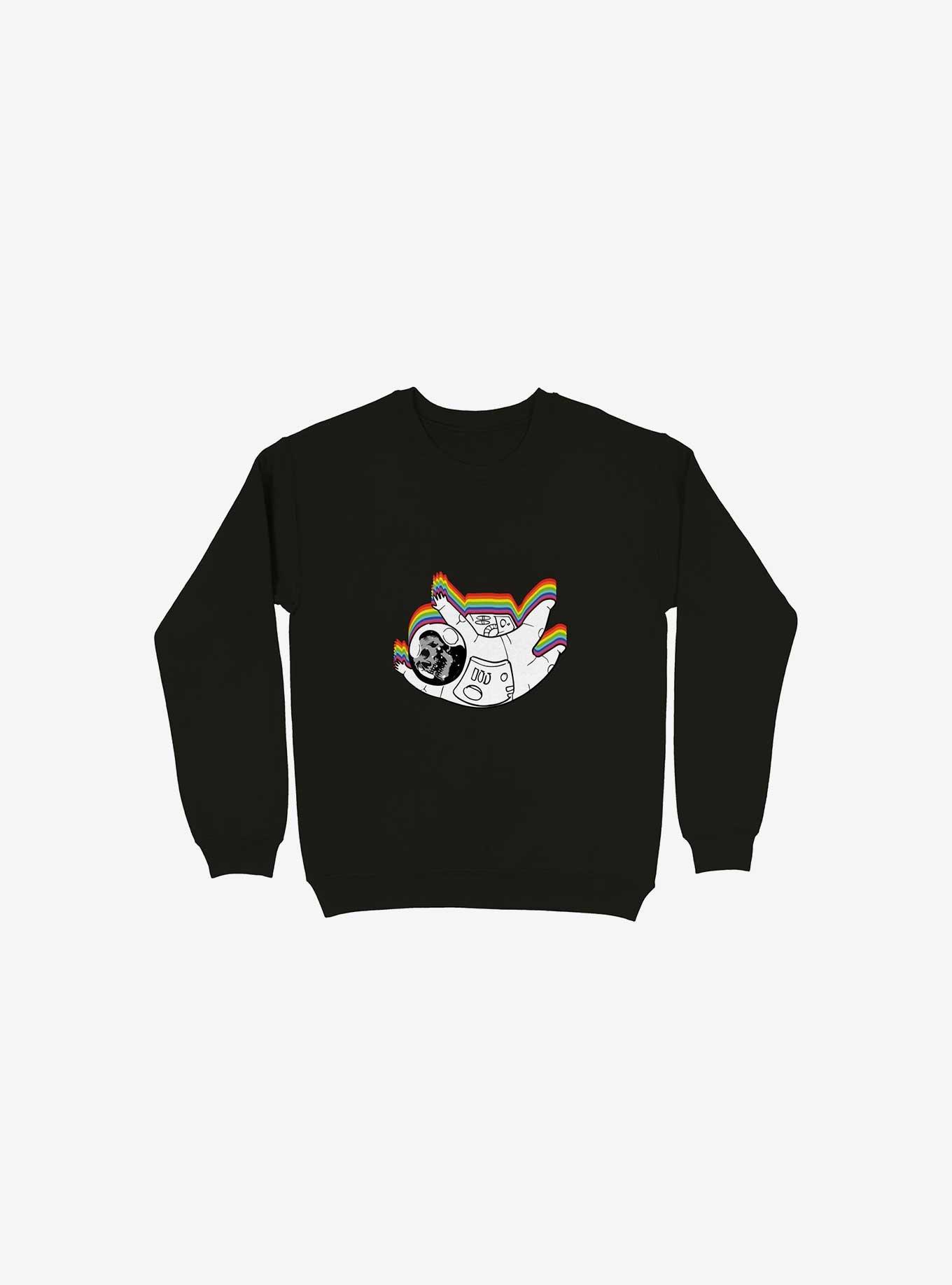 Spacedead Skull Black Sweatshirt, BLACK, hi-res