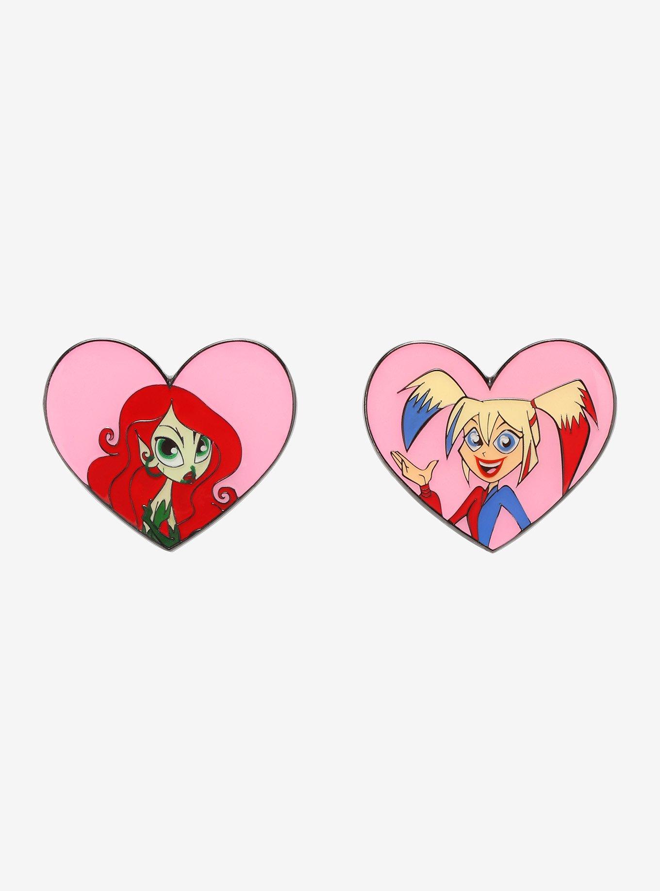 DC Super Hero Girls Poison Ivy & Harley Quinn Enamel Pin Set, , hi-res