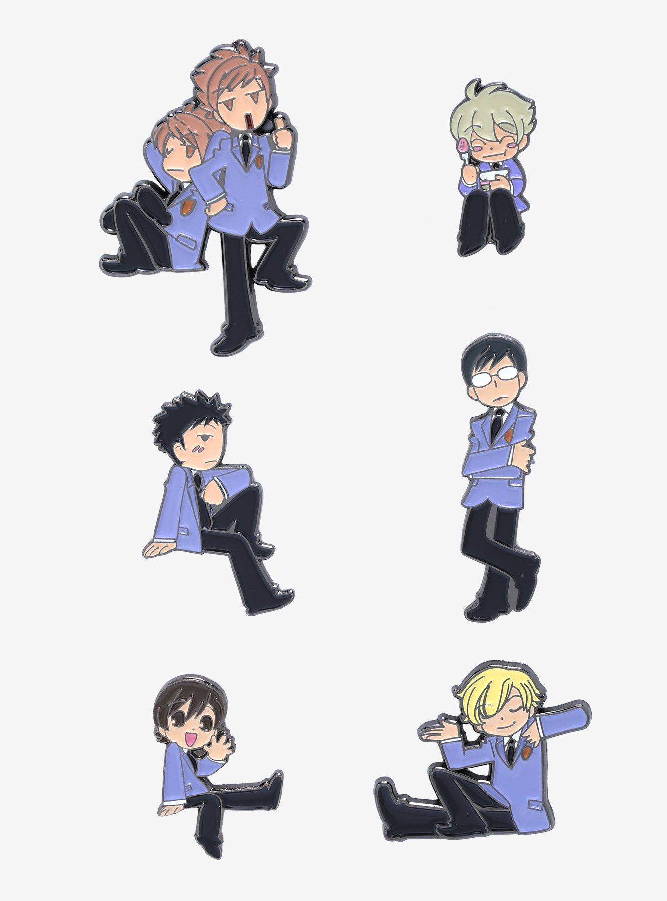 Ouran High School Host Club Chibi Characters Blind Box Enamel Pin, , hi-res