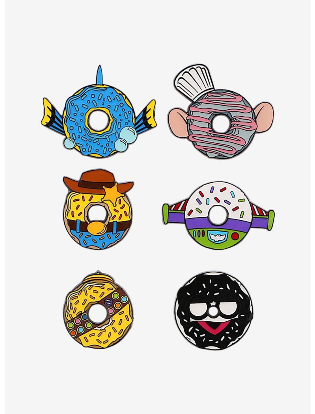 Loungefly Disney Pixar Donuts Blind Box Enamel Pins, , hi-res