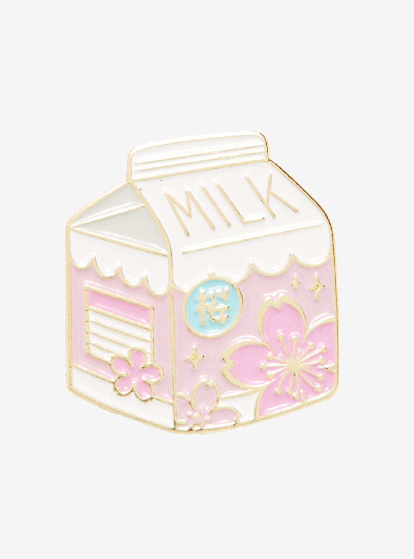 Sakura Milk Carton Enamel Pin, , hi-res