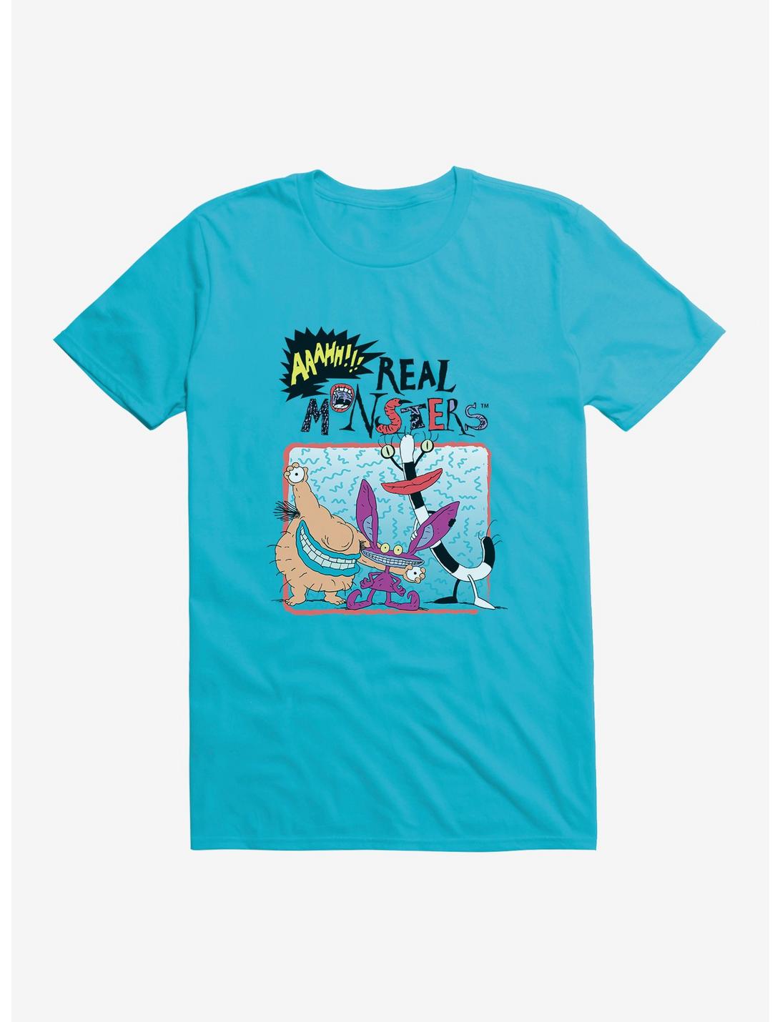 Aaahh!!! Real Monsters Group Pose T-Shirt, CARRIBEAN BLUE, hi-res