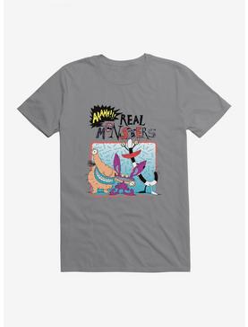 Aaahh!!! Real Monsters Group Pose T-Shirt, STORM GREY, hi-res