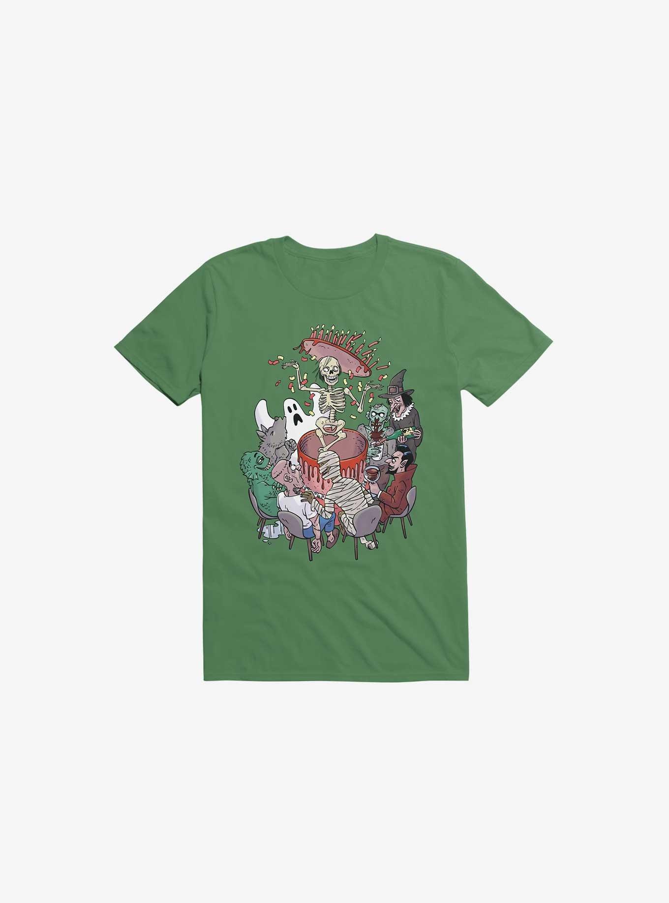 THRDLESS Celebration! Monsters Kelly Green T-Shirt