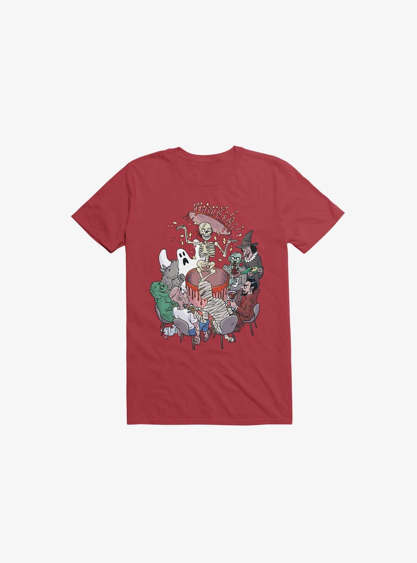 THRDLESS Celebration! Monsters Red T-Shirt