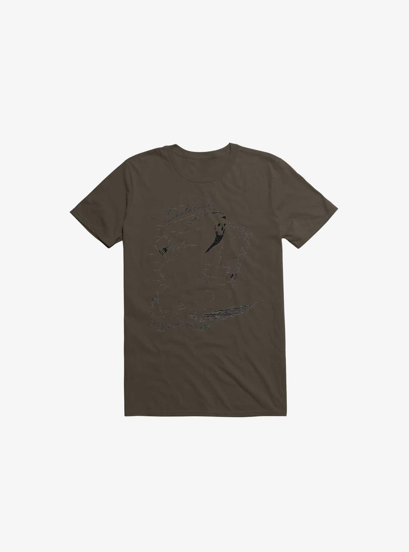 Deathline Reaper Brown T-Shirt, BROWN, hi-res