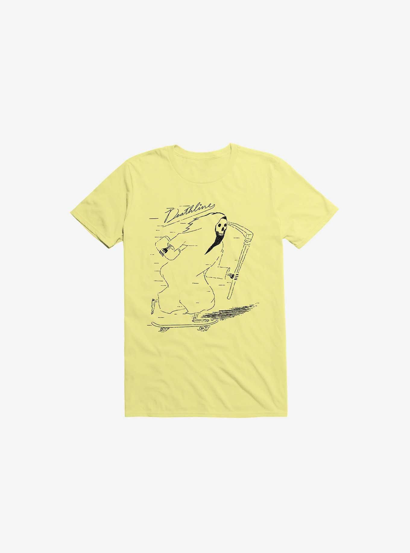 Deathline Reaper Corn Silk Yellow T-Shirt, CORN SILK, hi-res