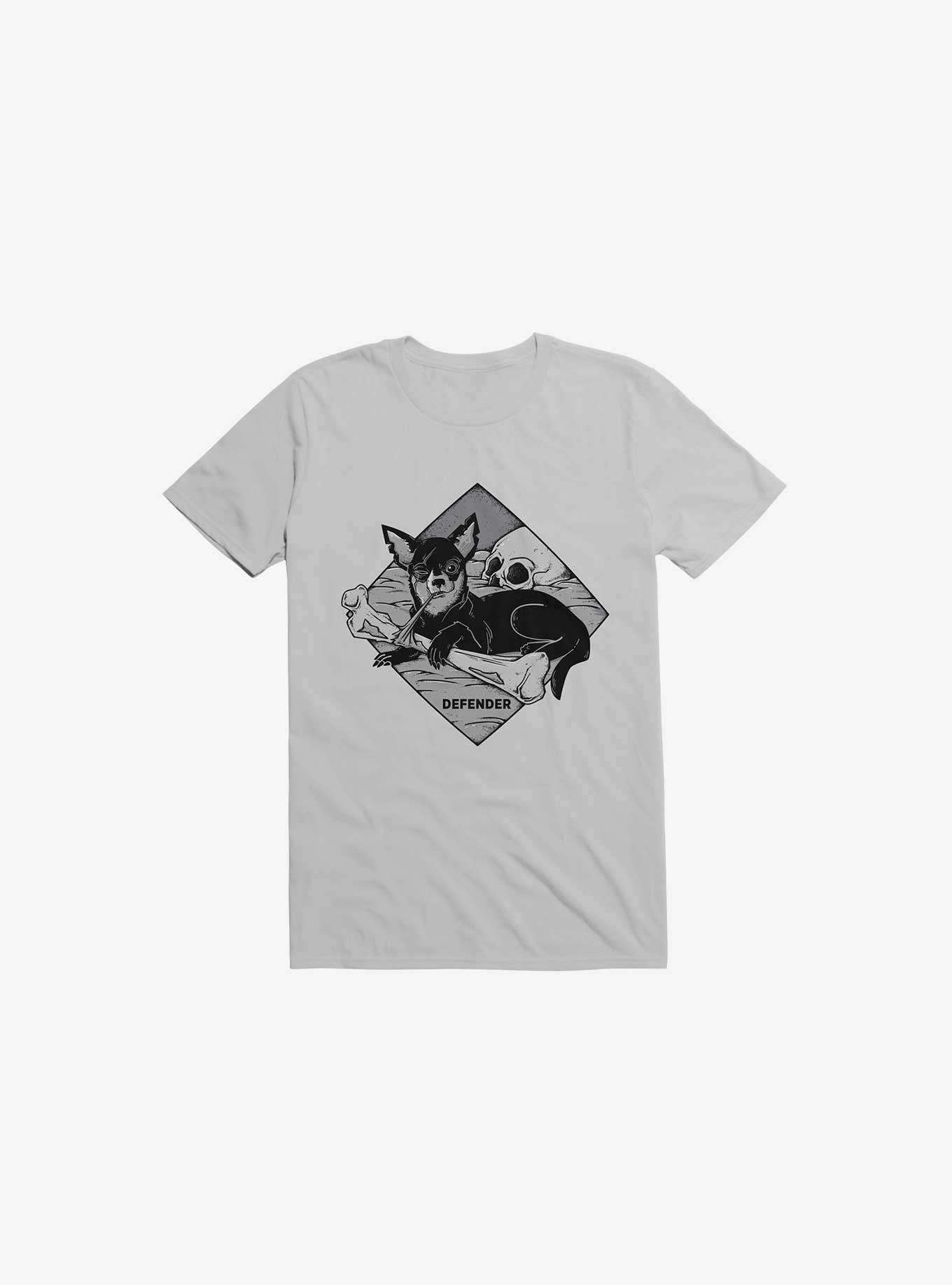 Defender Dog Bone Ice Grey T-Shirt, ICE GREY, hi-res