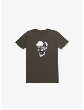 Dynamical Skull Brown T-Shirt, , hi-res
