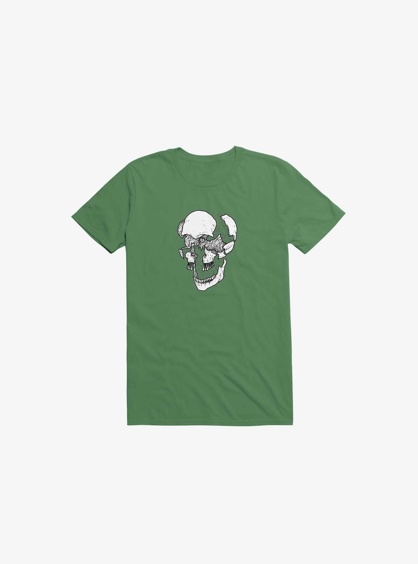 Dynamical Skull Kelly Green T-Shirt, KELLY GREEN, hi-res
