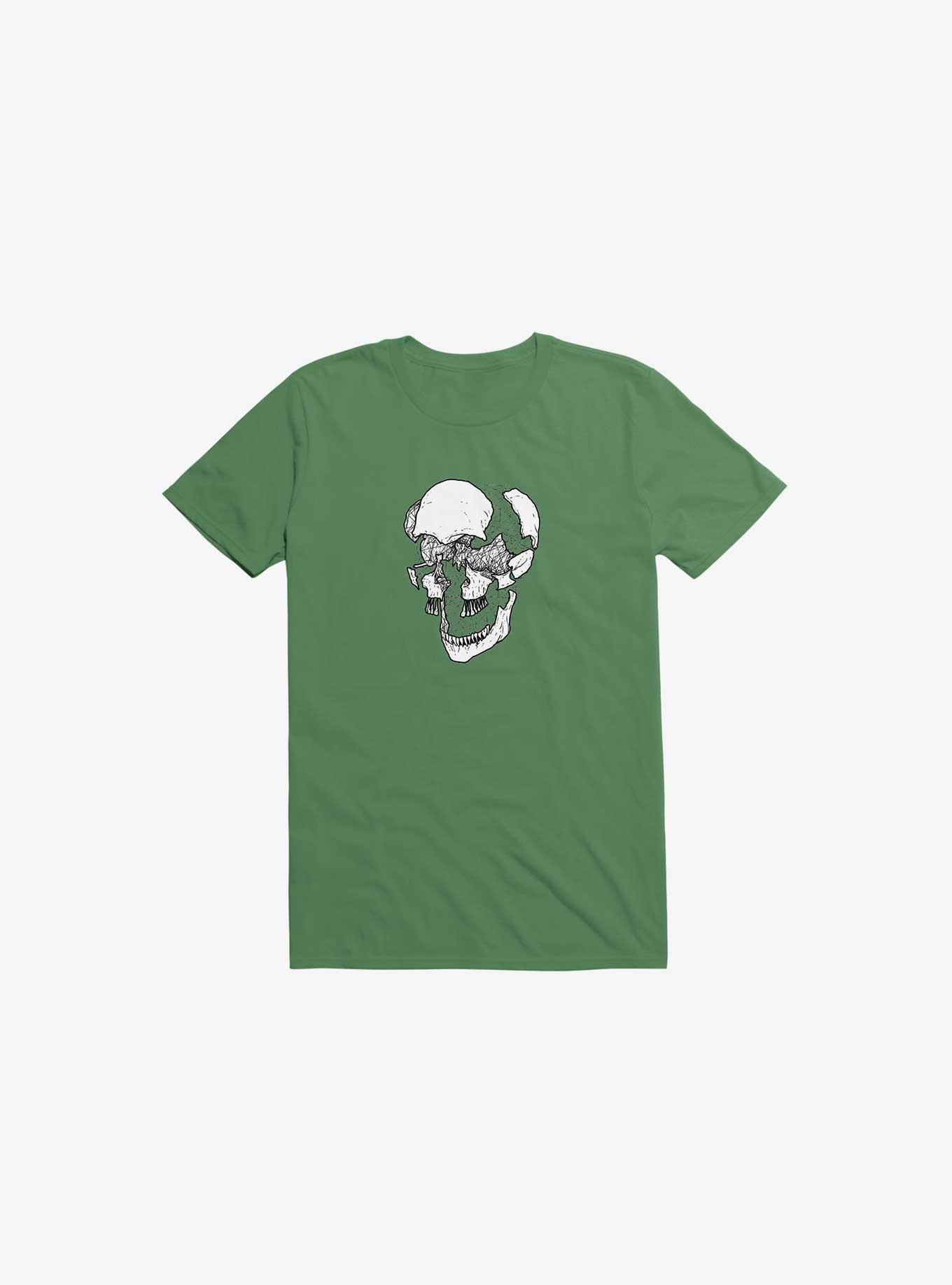 Dynamical Skull Kelly Green T-Shirt, , hi-res