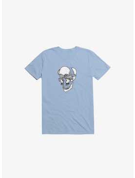 Dynamical Skull Light Blue T-Shirt, , hi-res