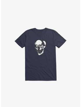Dynamical Skull Navy Blue T-Shirt, , hi-res