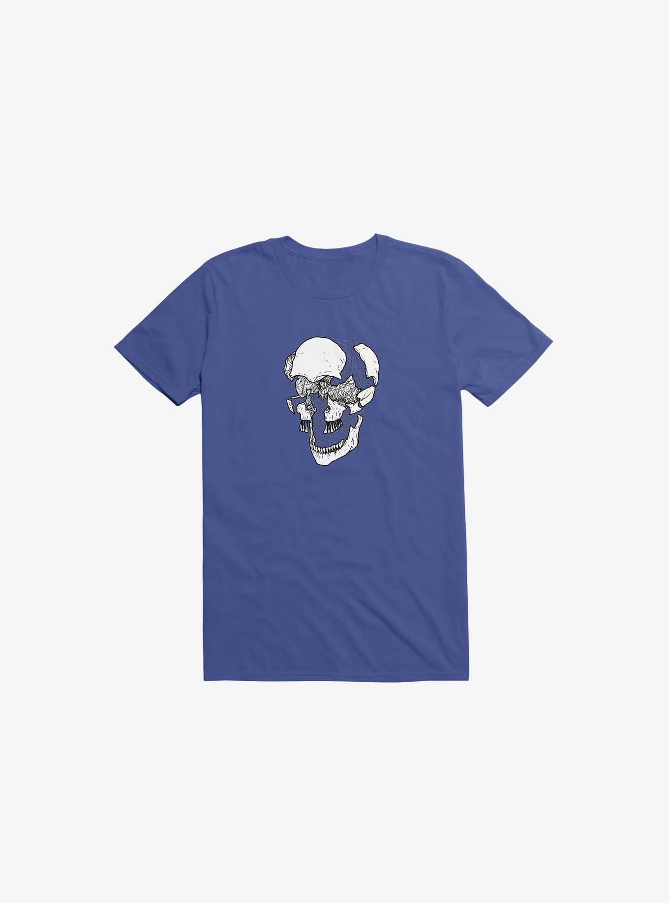 Dynamical Skull Royal Blue T-Shirt, , hi-res