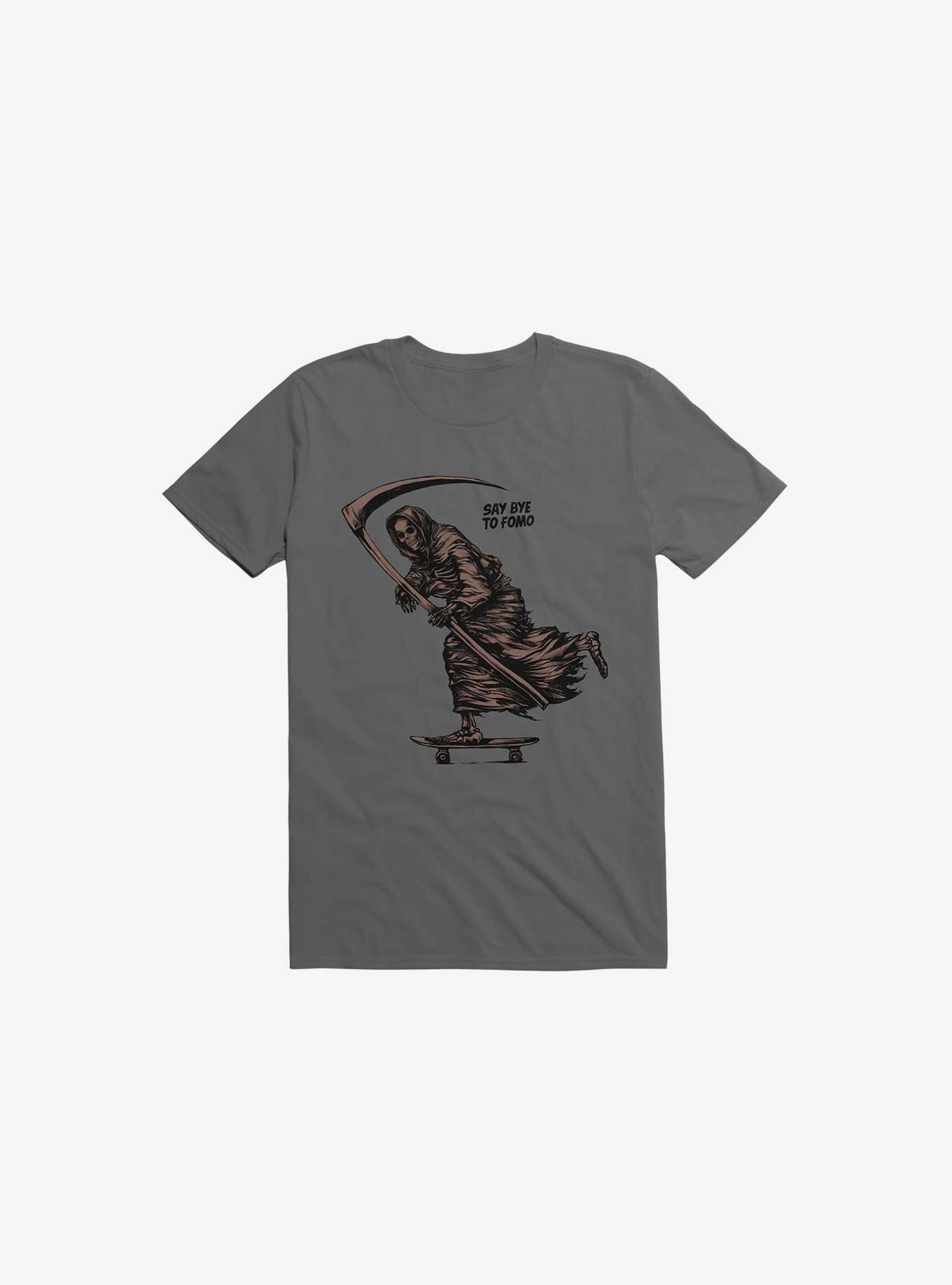 Fomo No More Reaper Asphalt Grey T-Shirt, ASPHALT, hi-res