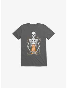 I Wish I Was My Cat Skeleton Asphalt Grey T-Shirt, , hi-res