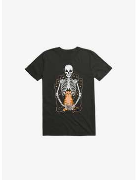 I Wish I Was My Cat Skeleton Black T-Shirt, , hi-res