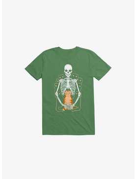 I Wish I Was My Cat Skeleton Kelly Green T-Shirt, , hi-res