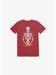 I Wish I Was My Cat Skeleton Red T-Shirt, RED, hi-res