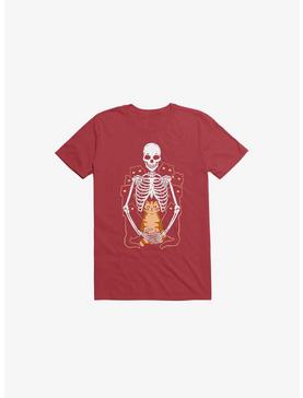 I Wish I Was My Cat Skeleton Red T-Shirt, , hi-res