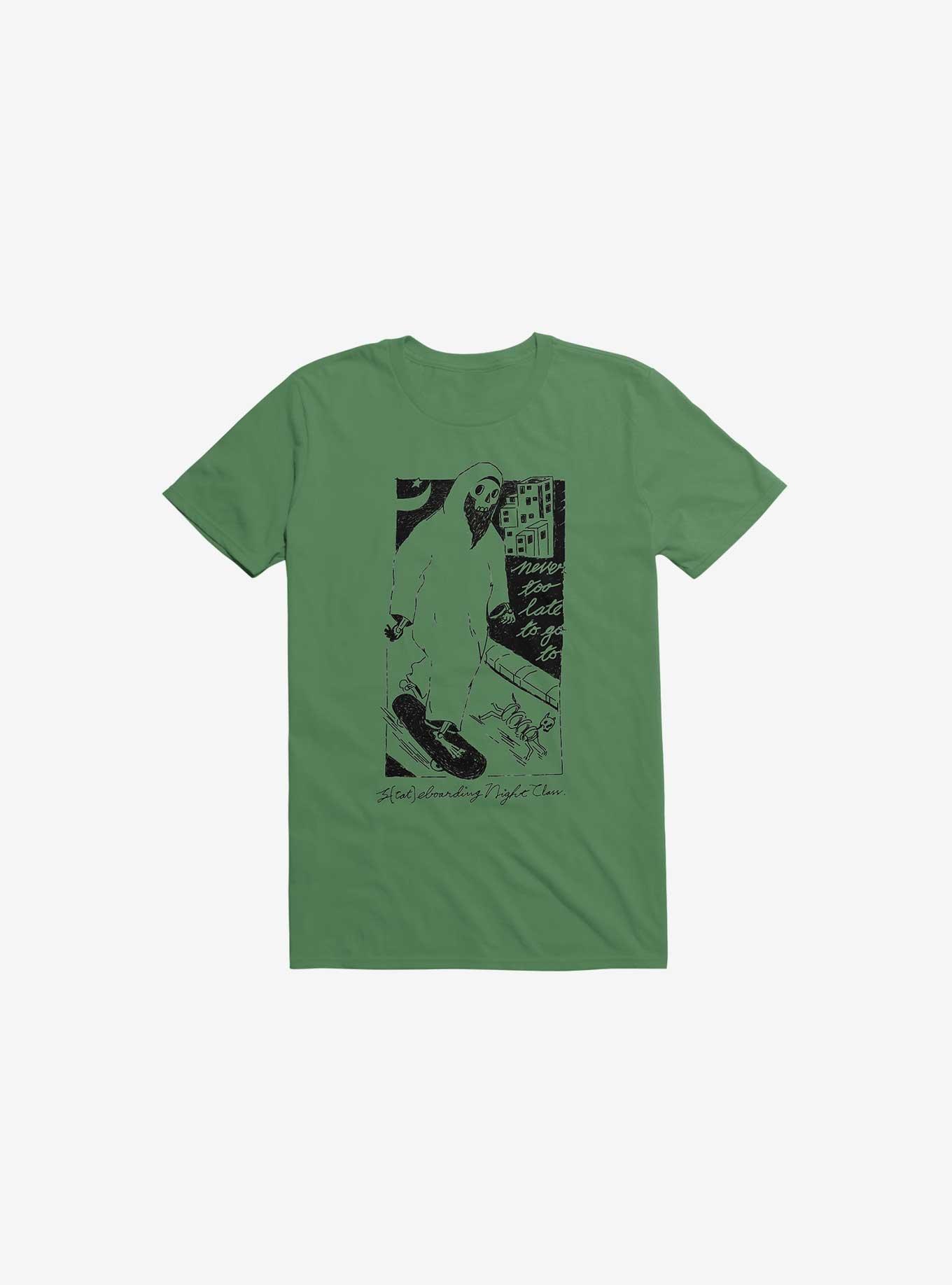 Nightclashh Skateboard Kelly Green T-Shirt, KELLY GREEN, hi-res
