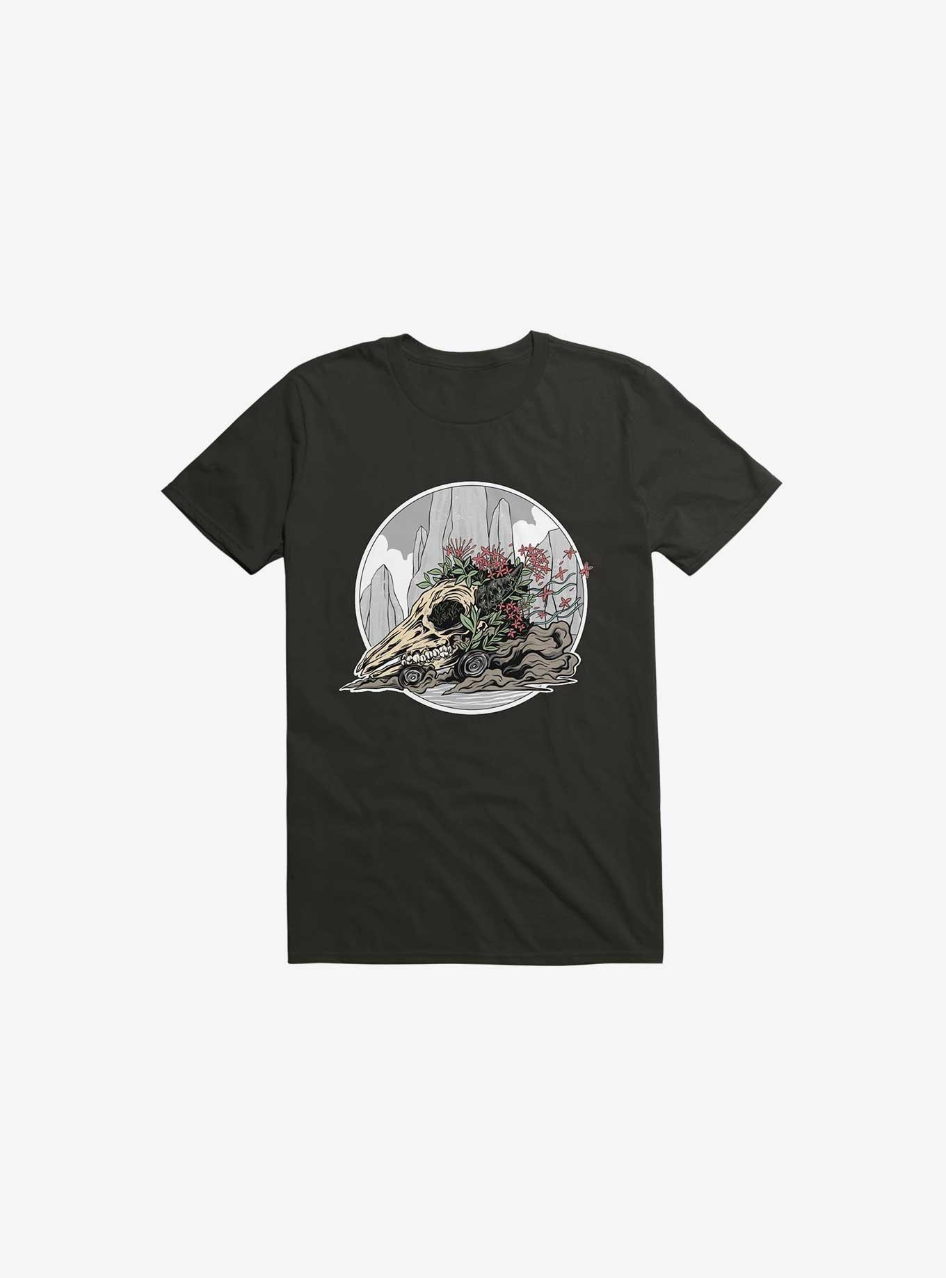 Race The Time Skull Black T-Shirt, , hi-res