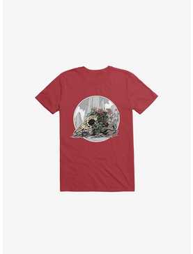 Race The Time Skull Red T-Shirt, , hi-res
