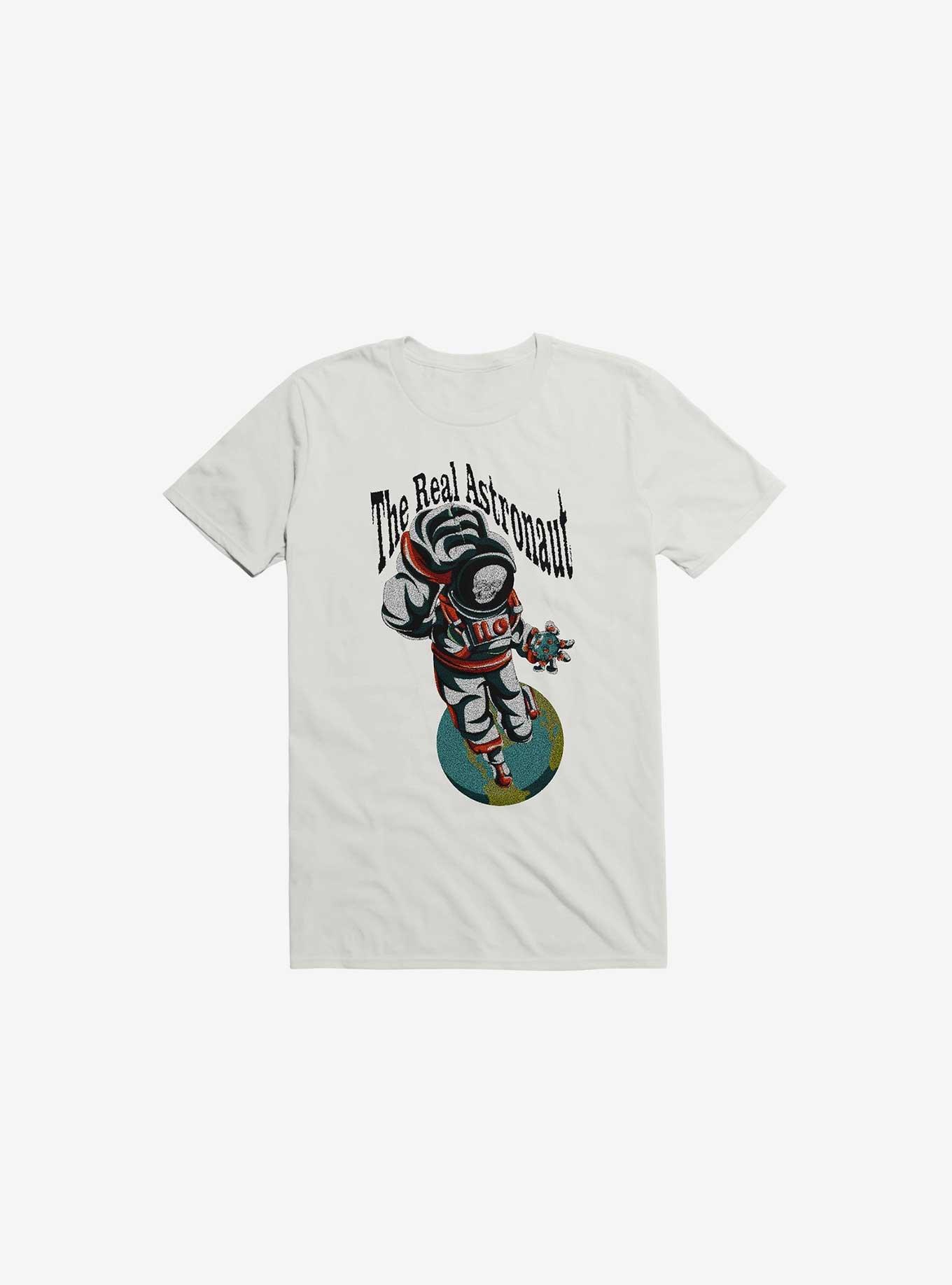The Real Astronaut Skull White T-Shirt, , hi-res