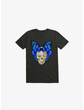 Wings Of Death Butterfly Skull Black T-Shirt, , hi-res
