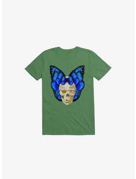 Wings Of Death Butterfly Skull Kelly Green T-Shirt, , hi-res