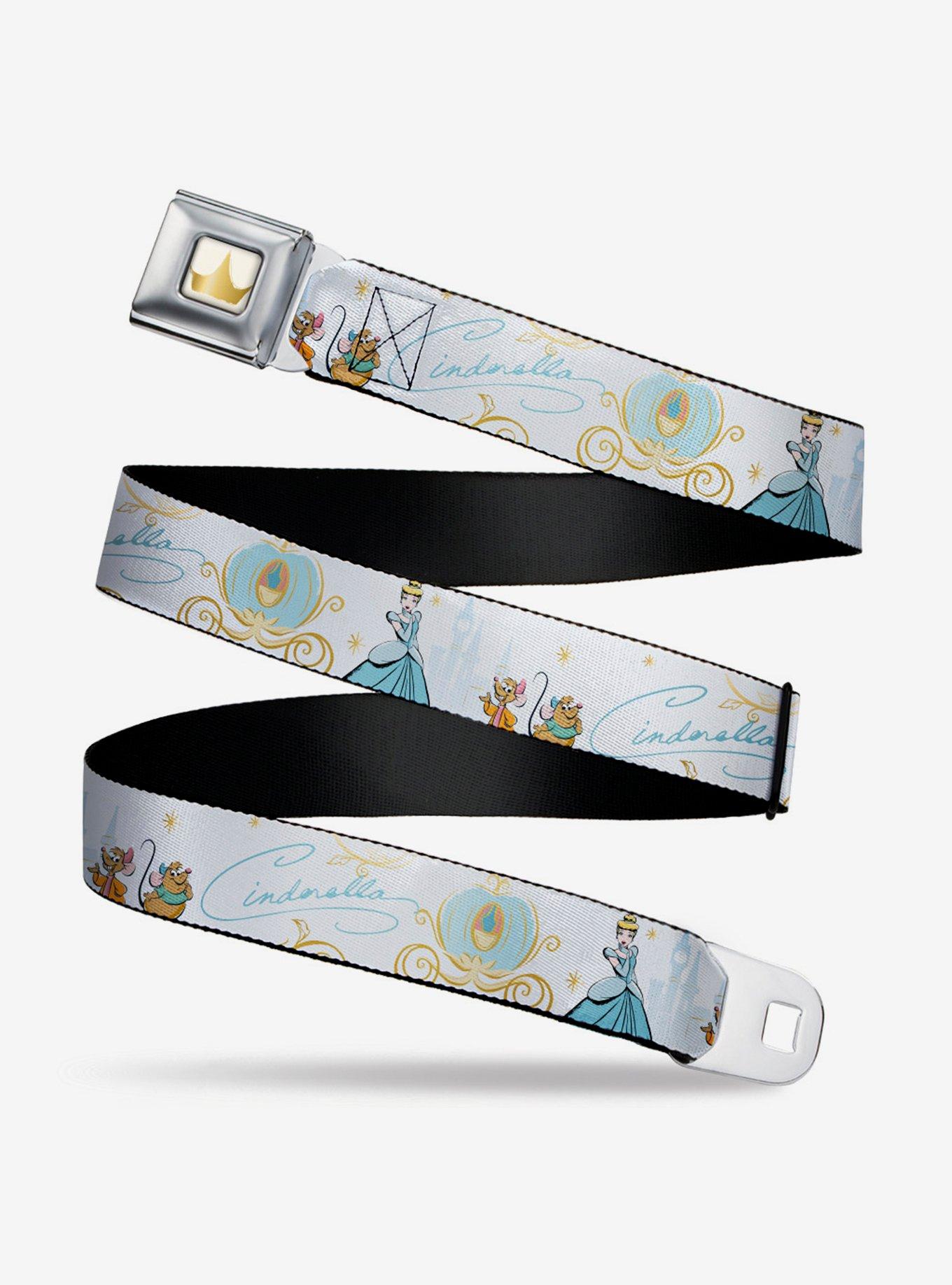 Disney Cinderella Pumpkin Coach And Mice Seatbelt Belt, , hi-res