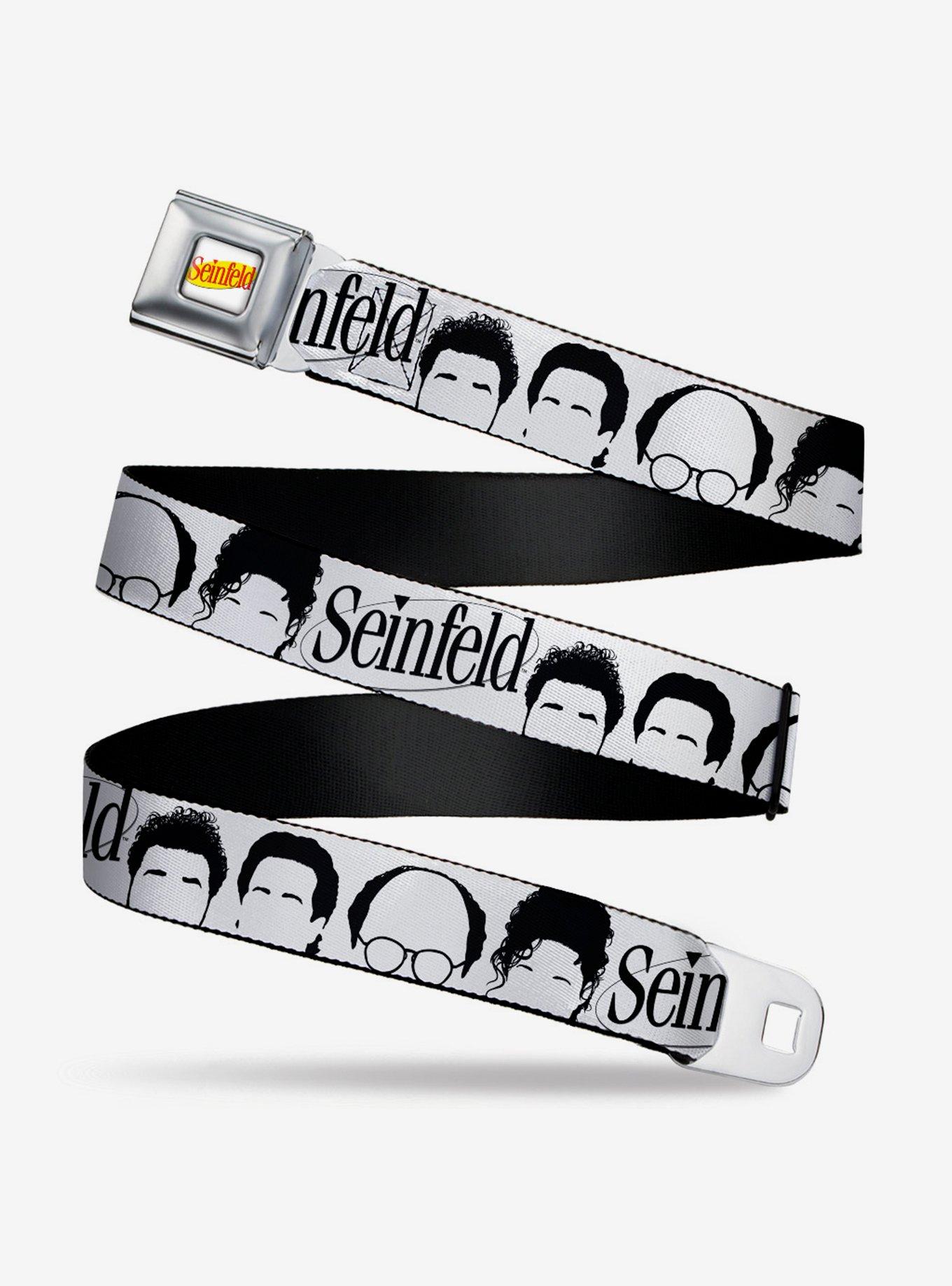 Seinfeld Cast Silhouettes Seatbelt Belt, , hi-res