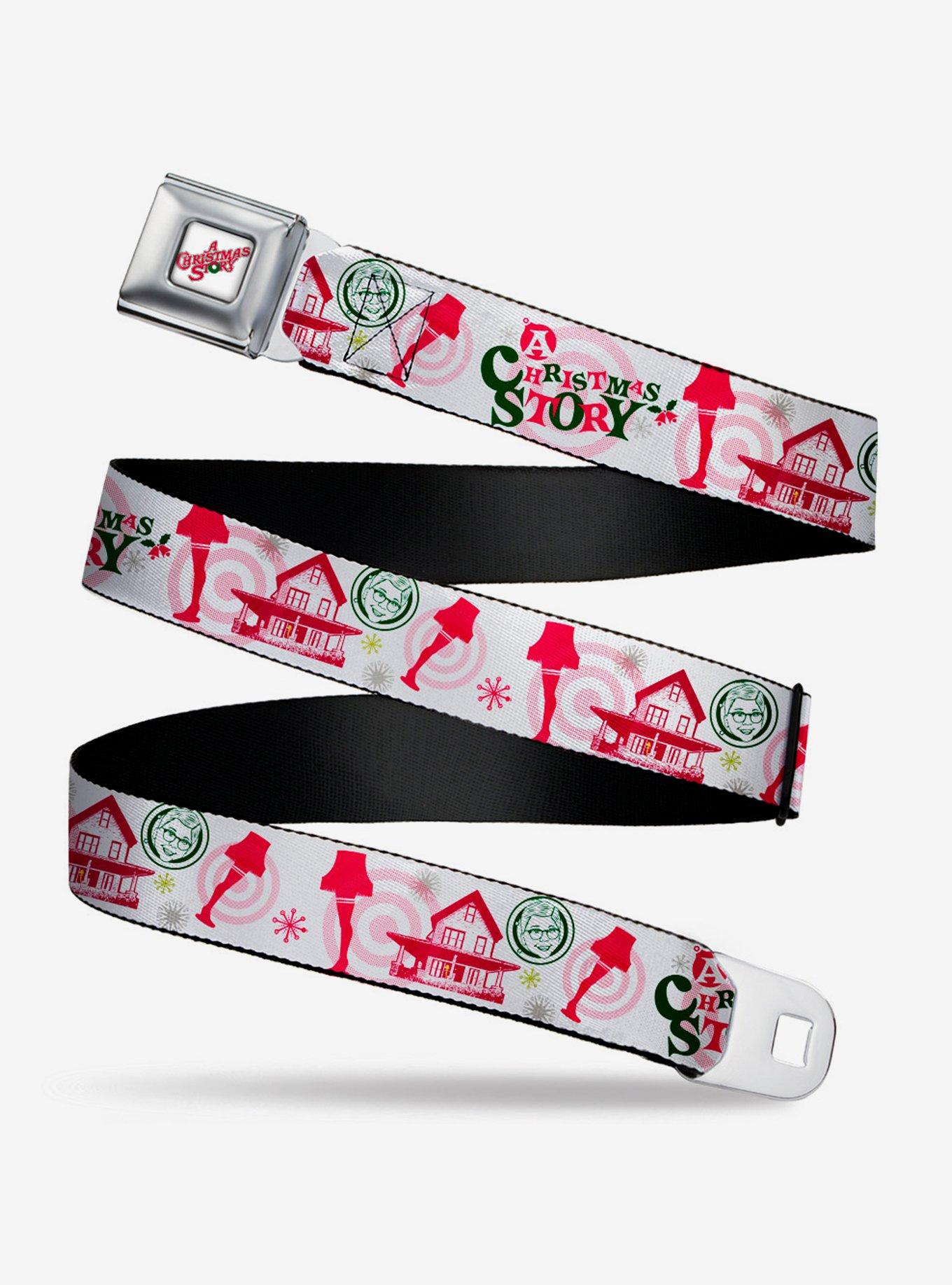 A Christmas Story Icons Seatbelt Belt, RED, hi-res