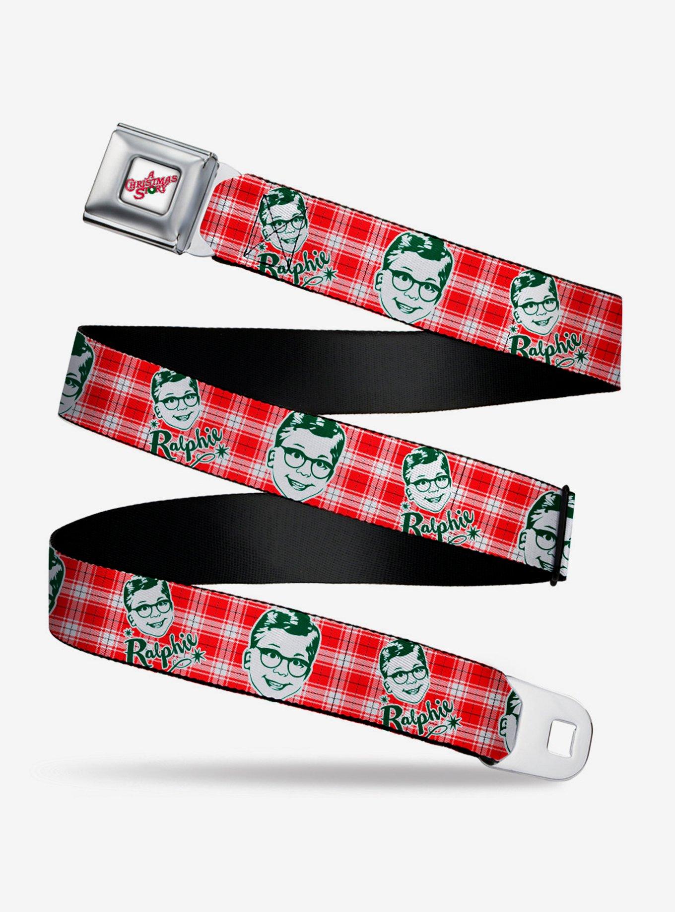 A Christmas Story Ralphie Plaid Seatbelt Belt, , hi-res