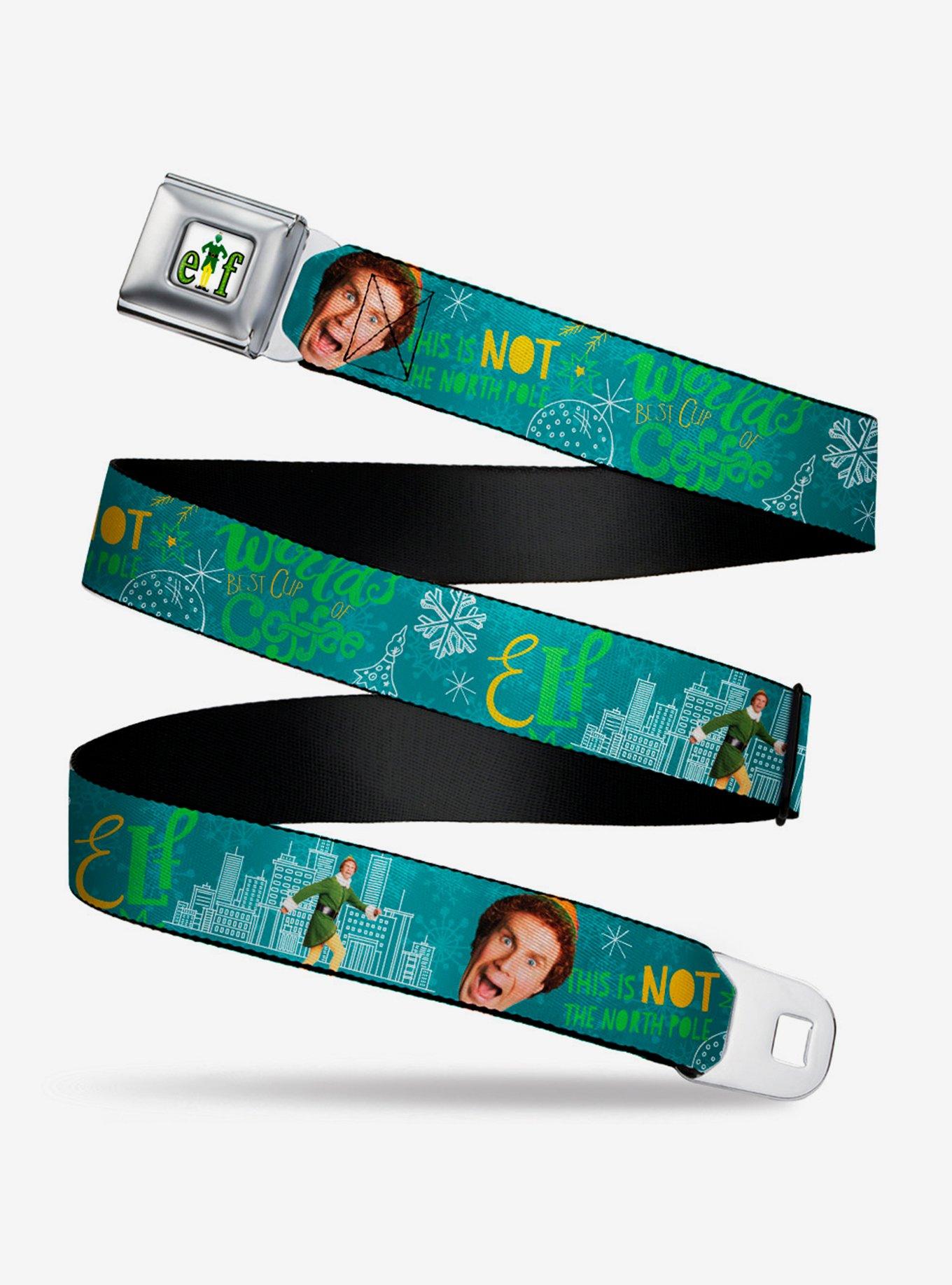 Elf Buddy Quotes Seatbelt Belt, GREEN, hi-res