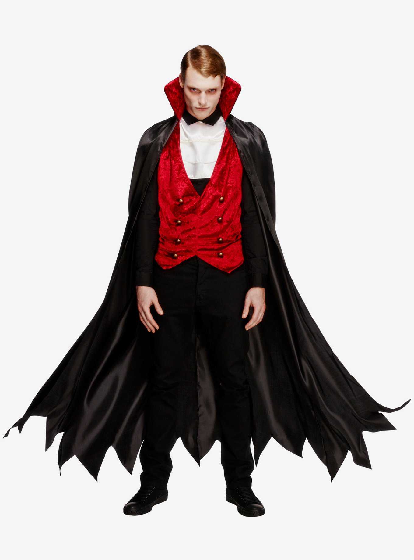 Black & Red Vampire Costume, , hi-res