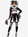 Gothic Cheerleader Costume, BLACK, hi-res