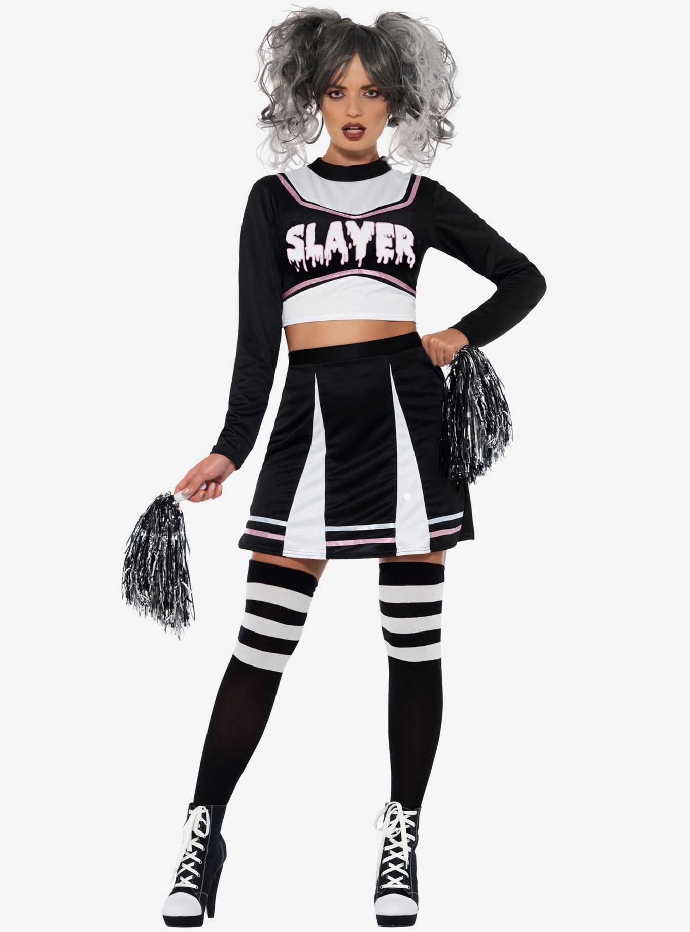 Gothic Cheerleader Costume, , hi-res