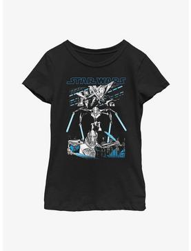 Star Wars General Grievous Tri Panel Youth Girls T-Shirt, , hi-res