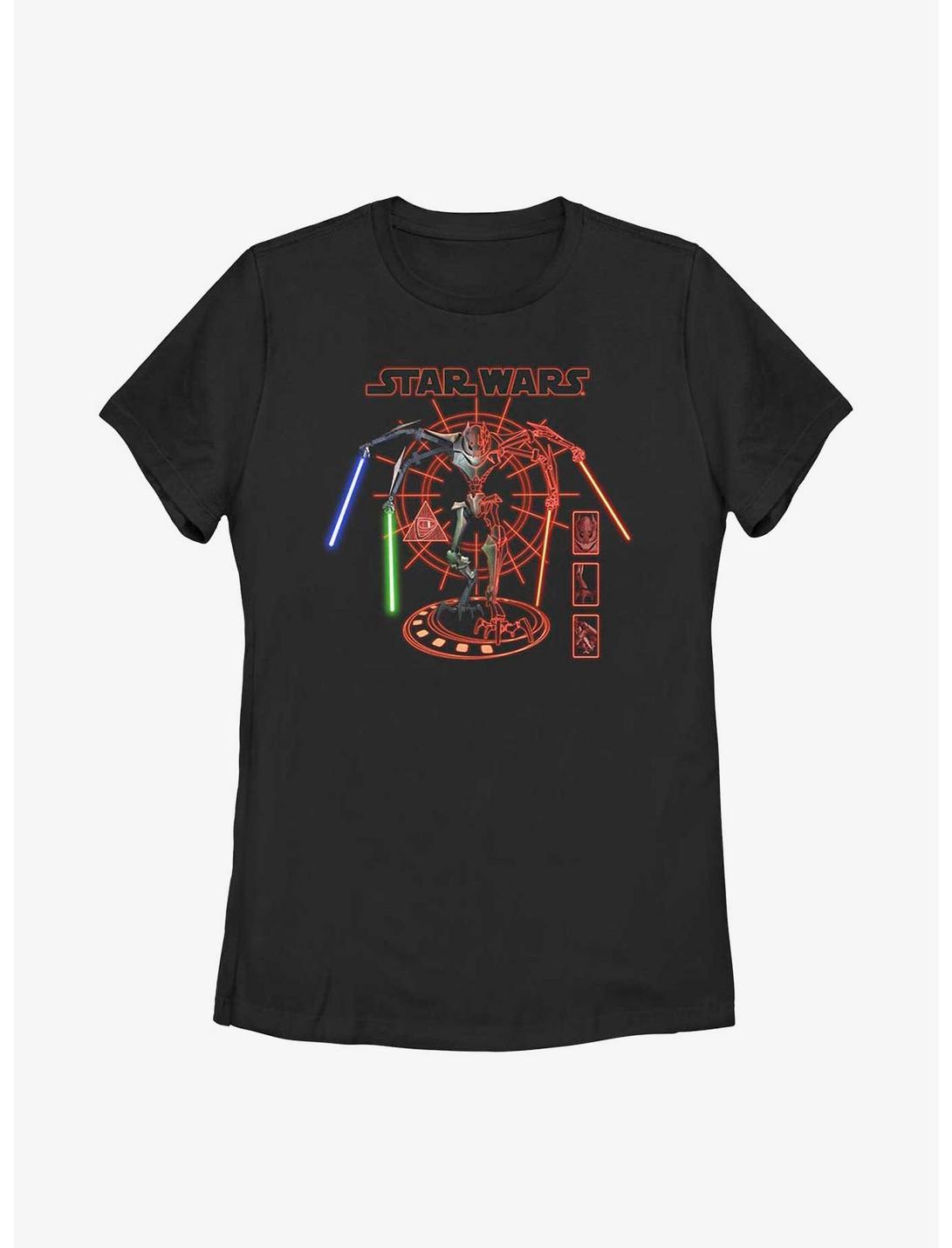 Star Wars General Grievous Blueprint Womens T-Shirt, BLACK, hi-res