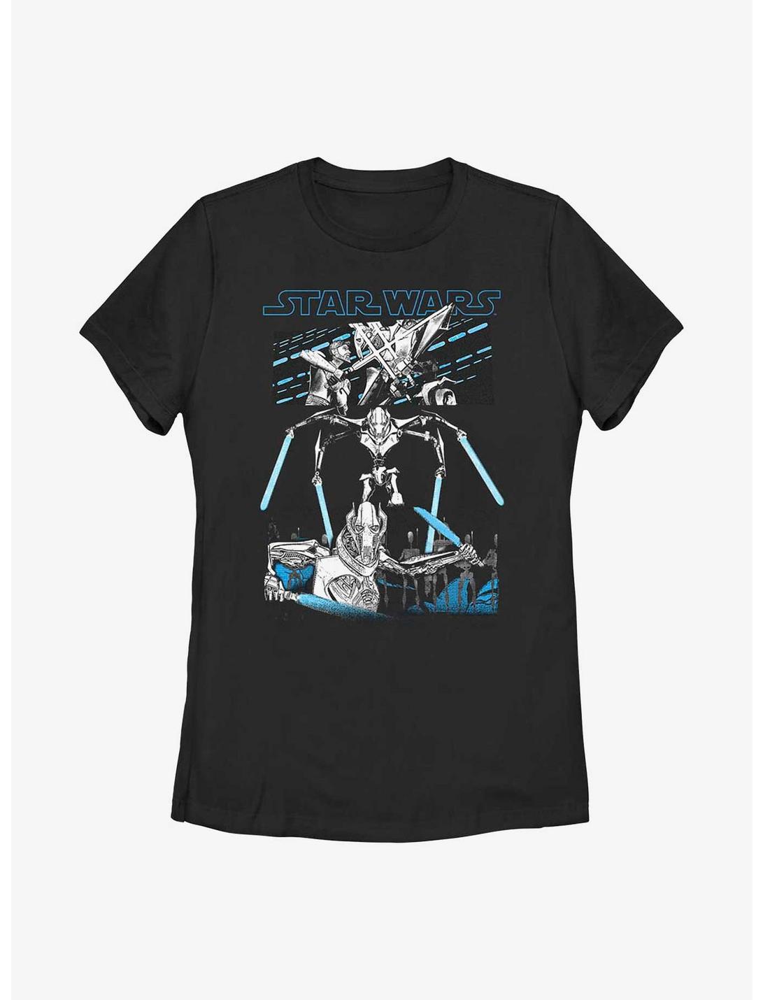 Star Wars General Grievous Tri Panel Womens T-Shirt, BLACK, hi-res