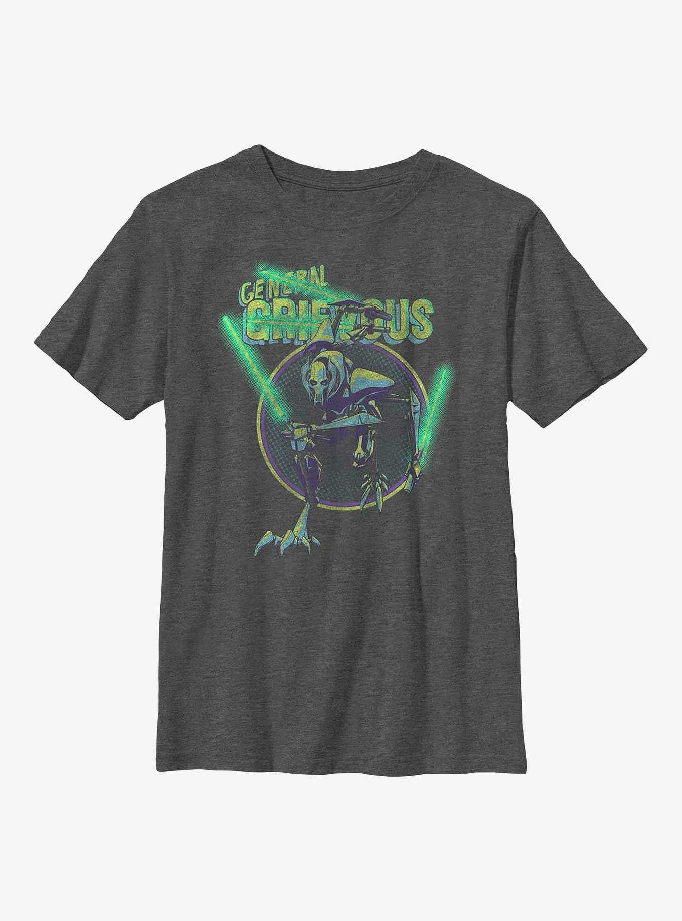 Star Wars General Grievous Youth T-Shirt, CHAR HTR, hi-res