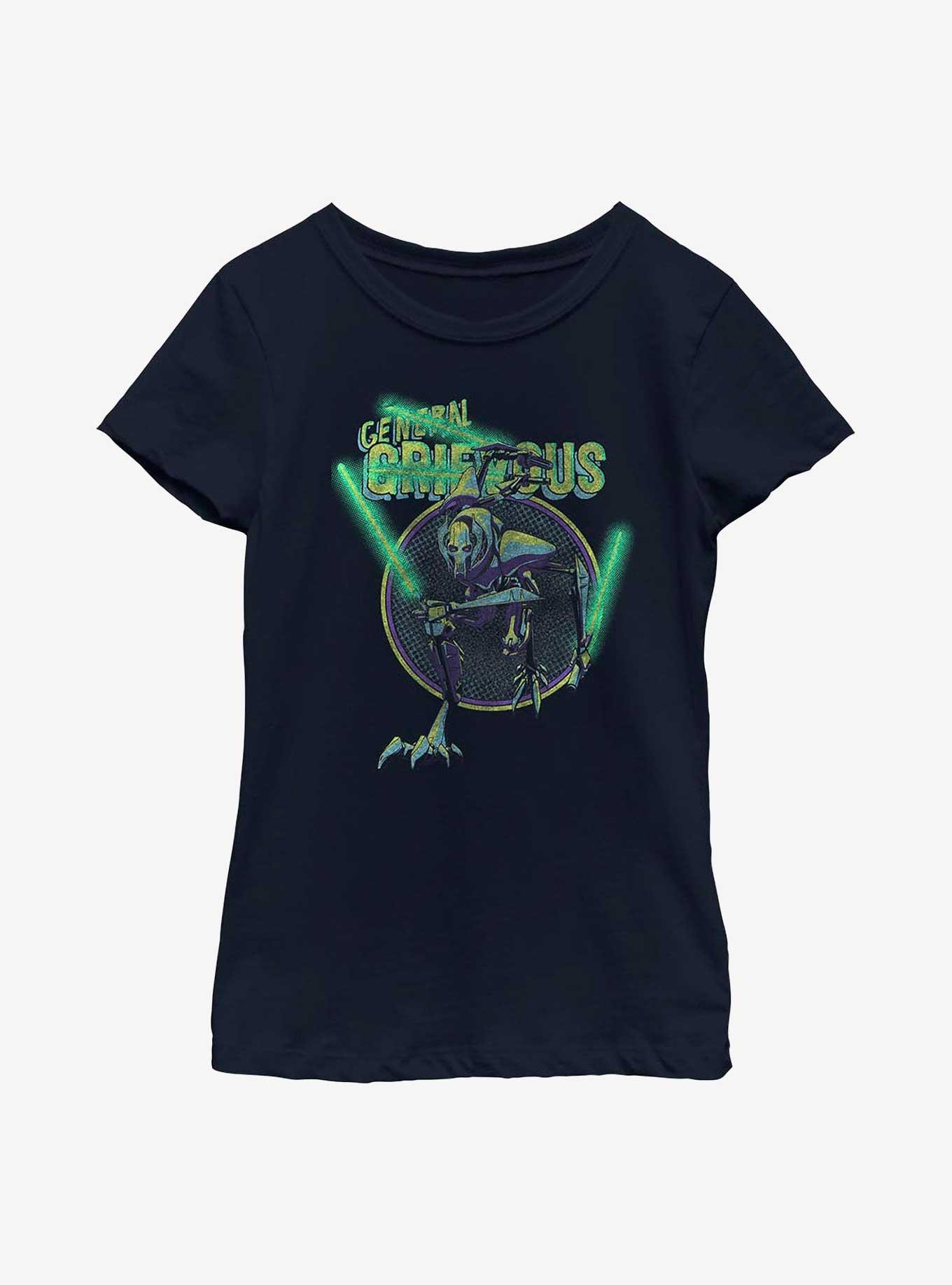 Star Wars General Grievous Youth Girls T-Shirt, NAVY, hi-res