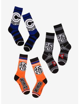 Dragon Ball Z Crew Socks 3 Pair, , hi-res