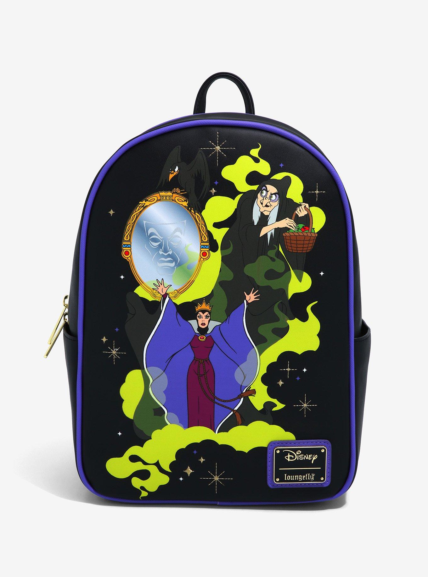  Loungefly Mini Backpack, Disney Villains, Snow White and the  Seven Dwarfs Evil Queen : Clothing, Shoes & Jewelry
