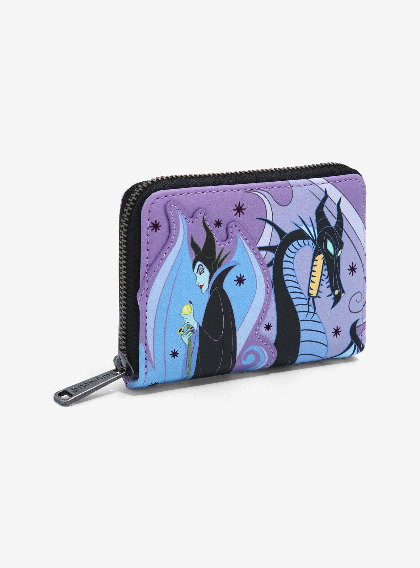 Maleficent Window Box Glow Zip Around Wristlet Wallet